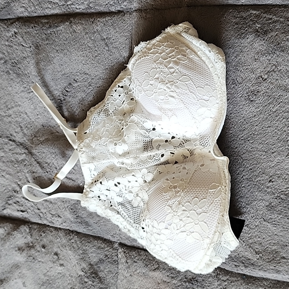 White Lace Bra